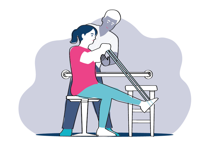 Illustration showing Physiotherapist AHP profession